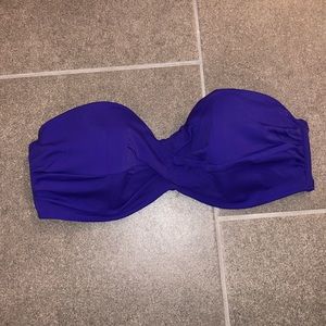 Victoria’s Secret violet bandeau bikini swim top